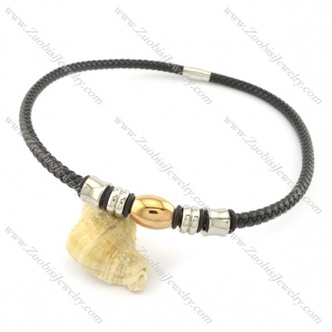 leather necklace n000436