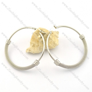clip on earrings in stainless steel e000868