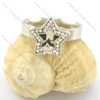 lucky star ring in stainless steel r001612