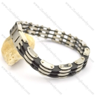 rubber bracelet with 3 layers b002426