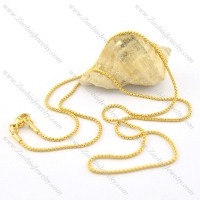1.4mm wide gold cover ball chain necklace n000654