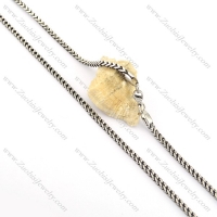 3mm wide square necklace in vintage style n000657