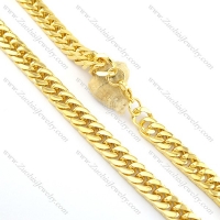 14.5mm large gold plating necklace n000665