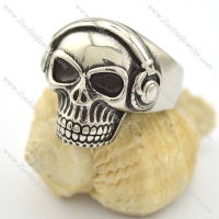headphone skull ring r001678