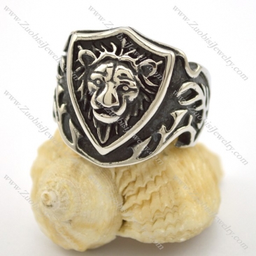 casting tiger shield shaped ring r001687
