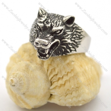 vintage wolf ring for man r001697