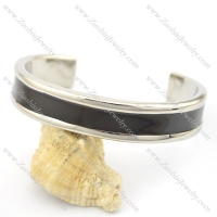 black epoxy stainless steel bangles for women b002550