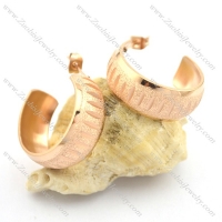 cheap rose gold hoop earrings for ladies e000893