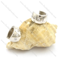 rhinestone earrings in wide of 7mm e000916