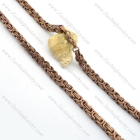 7mm coffee plating double links chain n000697