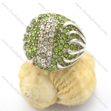 Light Green Stone Rings for Women r001751