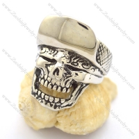 Skull Ring with Baseball Cap r001794