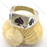 Stainless Steel Ace of Spades Ring r001927