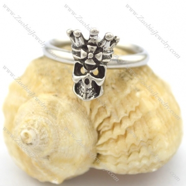 crown skull head ring for lady r002085
