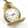 antique brass feather pocket watch chain-pw000405-1