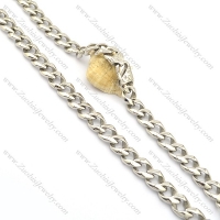13mm wide link chain necklace with casting lobster clasp n000747