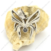 small butterfuly pendant with dark rhinestone for lady p002090