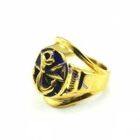 vintage gold-plating fishhook ring JR500005