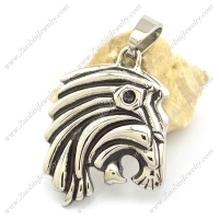 Cool Lion Head Pendant with Bail p002165