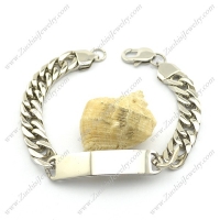 9 Inches Stainless Steel ID Bracelet b003015