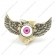 Purple Eyeball Angel Wing Pendant p002194
