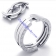 8mm Wide Stainless Steel Flexible FOREVER LOVE Rings as Great Valentine Gift for Lover