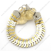 Stainless Steel Flat Snake Chain Bracelet in Shiny High Polished b003055