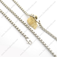 6.8MM Round Box Chain Set with Casting Lobster Clasp s001027