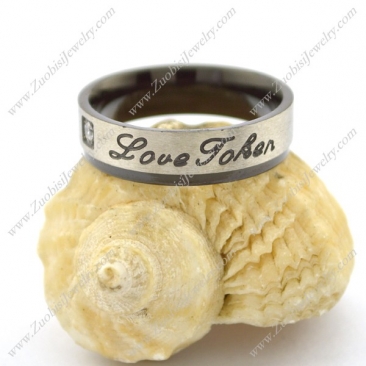 Love Ring with Clear Rhinestone r002569