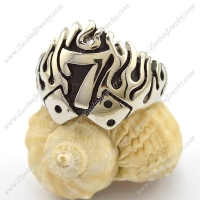 Flame 7 Lucky Ring for Bikers r002723