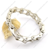 12MM Silver Stainless Steel Bike Chain Bracelet with Buckle b003457