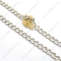 Big Stainless Steel Curb Chain Necklace n001007