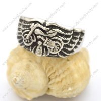Motorcycle Bike Ring with Wings r002768