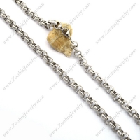 9mm Wide Rolo Chain Engraved Great Wall Pattern n001022