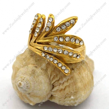 Special Gold-plating Casting Ring for Ladies r002803