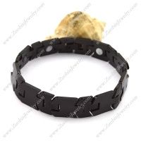 Mens Black Tungsten Bracelet b003772
