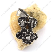 Solid Motorcycle Engine Pendant p002575
