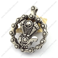 Stainless Steel Motorcycle Engine Bicycle Chain Link Pendant p002817
