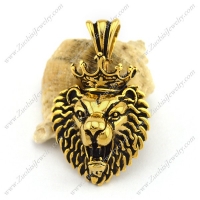 Vintage Gold Plating Lion King Pendant p002890