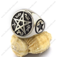 Stainless Steel Corrosion Star Ring r003040