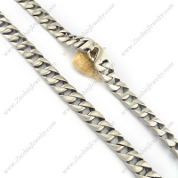 Matte Stainless Steel Casting Necklace n001092