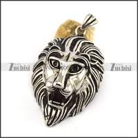 Large Stainless Steel Lion Head p002987