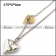 Steel Chain with Large Solid Heart Pendant n001202