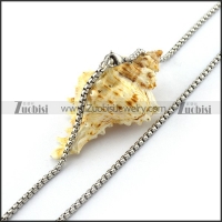 2.5MM Wide Silver Stainless Steel Popcorn Chain Necklace n001216