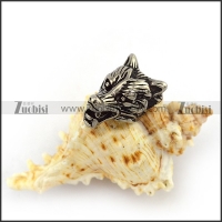 Retro Stainless Steel Casting Wolf Charm a000053