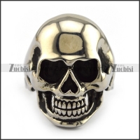 Shiny Stainless Steel skull Ring -JR010024