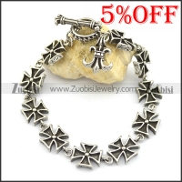 10 iron cross charms bracelets for women b002769