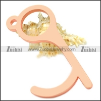 Rose Gold Plating Press Button without Touching Keychaina001007