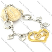 Stainless Steel Heart-shaped bracelet - b000475