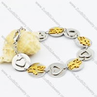 Stainless Steel Heart-shaped bracelet - b000503